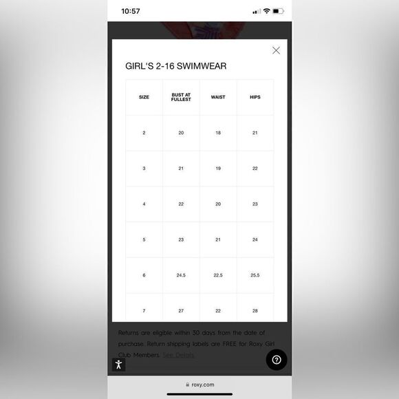 Roxy girls 2 pc swim set very beautiful - Picture 4 of 4